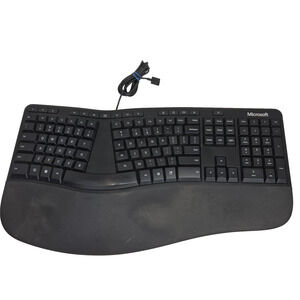 Microsoft Ergonomic Keyboard Model 1878 LXM-00001 WIRED USB 2.0 Works